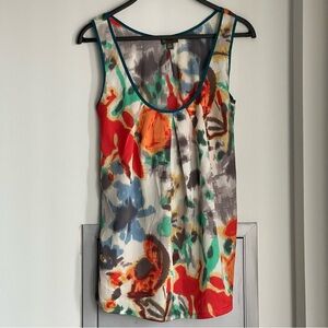 ANTHROPOLOGIE FEI Colourful Abstract Print Sleeveless Blouse